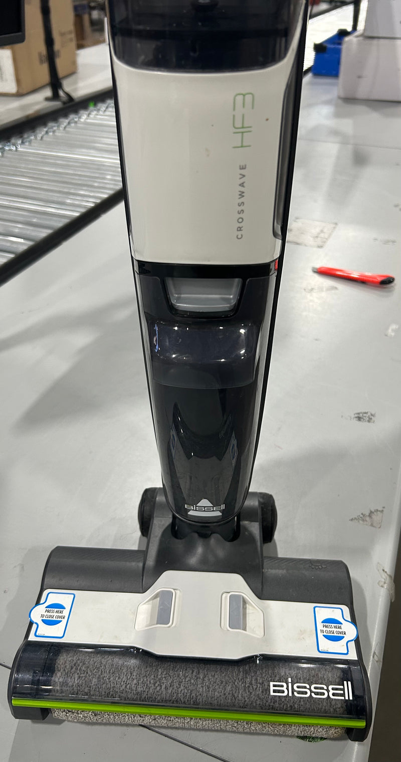 BISSELL CROSSWAVE HF3 CORDLESS MULTI-SURFACE WET-DRY VACUUM - WHITE/BLACK/GREEN - Like New
