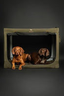 NOAH & PAW COLLAPSIBLE DOG CRATE 42 INCH, 2XL DOG CRATE LARGE BREEDS - GREEN - Like New