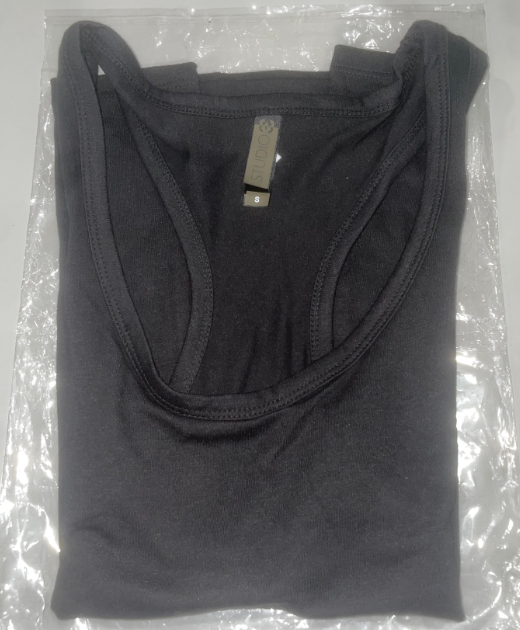 STUDIO 33 WOMEN'S SOLID SLEEVELESS RACERBACK TANK TOP - SIZE: WOMEN S - BLACK - Like New