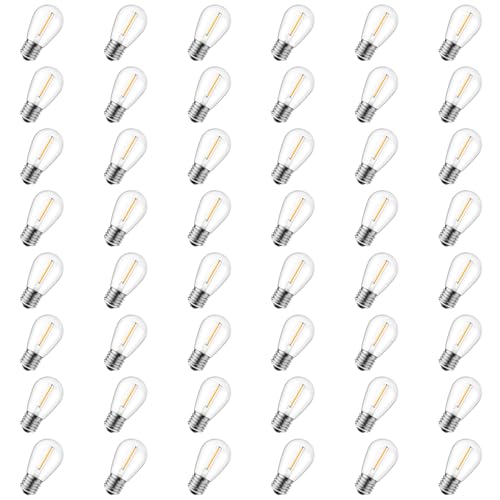 MINETOM 50 LED S14 Replacement Light Bulbs Outdoor String Light Bulb 11W - Brand New