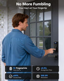 Philips Wi-Fi Smart Deadbolt Lock 2 Handle Keypad Front  - Matte Black - Like New
