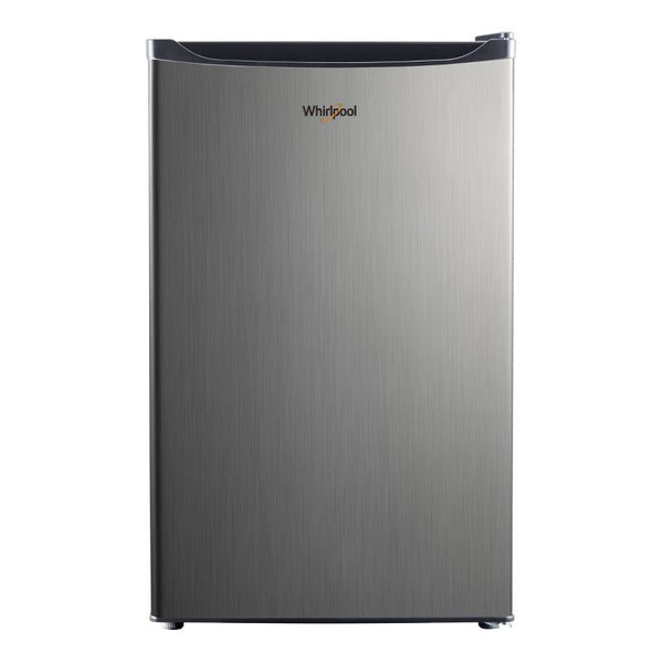 WHIRLPOOL 4.3 CU FT MINI REFRIGERATOR STAINLESS STEEL WH43S1E - SILVER - Like New