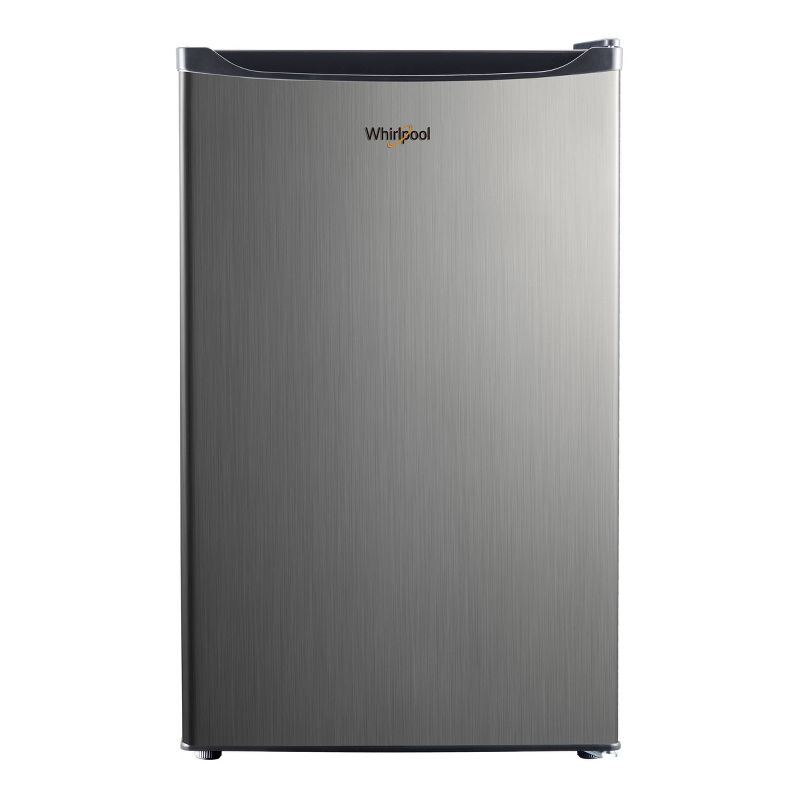 WHIRLPOOL 4.3 CU FT MINI REFRIGERATOR STAINLESS STEEL WH43S1E - SILVER - Like New