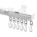 HOEFLIFE CEILING CURTAIN CURTAIN MOUNT ROOM DIVIDER ROD WALL 12-15FT - WHITE - Brand New