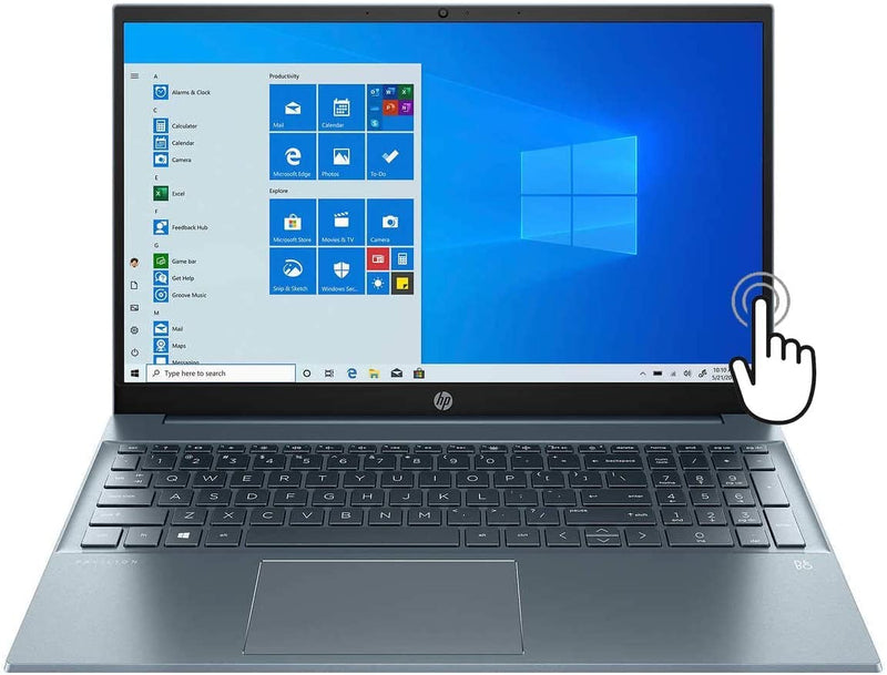 HP Pavilion Laptop 15.6 FHD TOUCH i7-1195G7 16GB 512GB SSD Blue 15-EG1073CL Like New