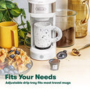 BELLA DUAL BREW SINGLE SERVE COFFEE MAKER K-CUP COMPATIBLE 17647 14oz - WHITE - Like New