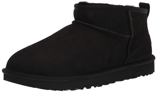 1116109 UGG WOMEN CLASSIC ULTRA MINI BOOT BLACK Size 10 - Like New
