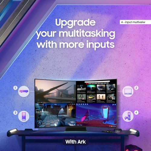 SAMSUNG 55" ODYSSEY ARK 2ND GEN 4K UHD CURVED MONITOR LS55CG970NNXGO - BLACK - Like New
