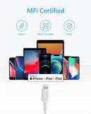 ANKER USB C TO LIGHTNING CABLE 6FT MFI POWERLINE II FOR IPHONE 14 SPACES GRAY - Like New