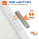 MAGZO Magnetic Screen Door, Fit Door Size 36 x 82 "Magnet Mesh, 36" x 82" -White - Like New