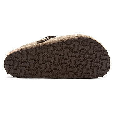 0560771 BIRKENSTOCK MEN'S BOSTON SOFT FOOTBED CLOGS TAUPE SIZE MEN 10 TAN - Like New
