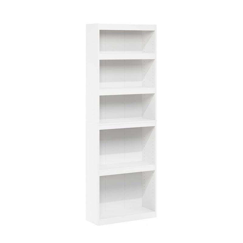 FURINNO JAYA ENHANCED HOME 5-TIER SHELF BOOKCASE 22062WH - WHITE - Like New