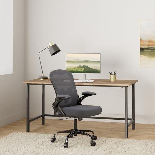 WINRISE OFFICE CHAIR DESK CHAIR ERGONOMIC MESH COMPUTER CHAIR - DARK GRAY - Like New