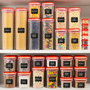 LARGEST Set of 60Pc Airtight Food Storage Containers - Stackable - RED - Brand New