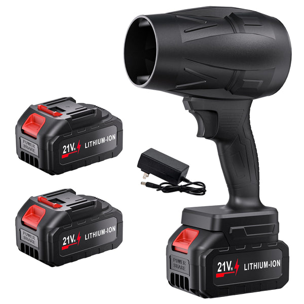 BOFEUNNG Cordless Leaf Blower, 130000 RPM Portable Cleaner 2 Pack, Black - Like New