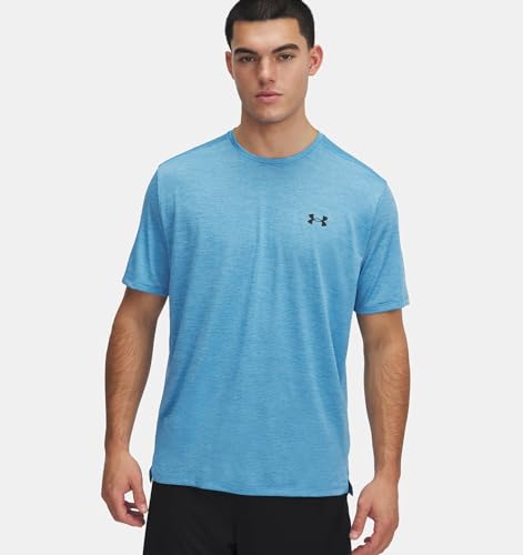 UNDER ARMOUR UA TECH VENT SS MEN L BLUE 1376791 - Brand New