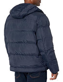 Levi's Men's Heavyweight Mid-Length Puffer Jacket Military Style, Navy, XLarge - Brand New