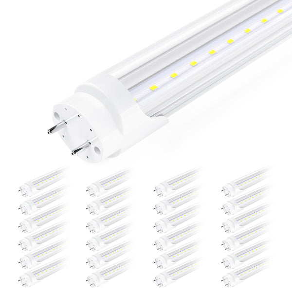 SHINESTAR 24 PACK T8 LED BULBS 4-FOOT 18W 2200LM 5000K DAYLIGHT CLEAR COVER - Like New