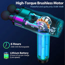 DARKIRON Double-Head Deep Tissue 4 Speeds Percussion Massage Gun - BLACK - Like New