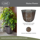 GROWSCAPE Shaina Planting Pots (15” Weathered Copper) B07L62HZBZ - Brand New