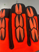 BOSS HIGH-VIS INSULATED PADDED GLOVES SIZE 2X - ORANGE/BLACK - Like New