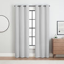 ECLIPSE Andover Solid Tripleweave Thermal Blackout Grommet Curtain 2 Panels - Brand New