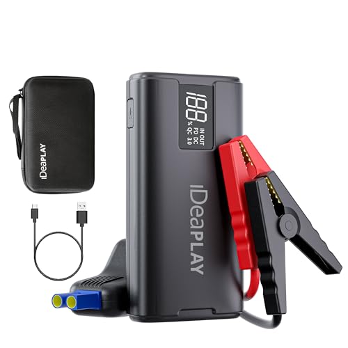 IDEAPLAY J10 Jump Starter 2000A 12V Car Battery Portable Type C Fast Charging - Like New