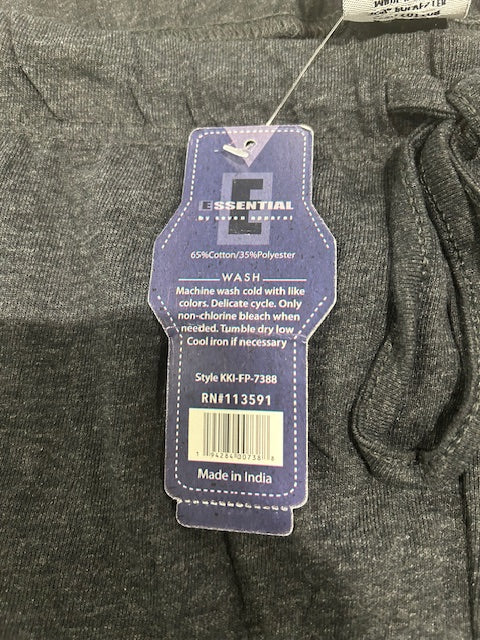 ESSENTIALS BY SEVEN APPAREL BIG BALL SPORTS SIZE: MEN XL - DARK CHARCOAL GRAY - Brand New