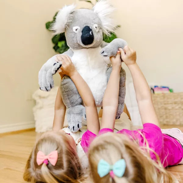 MELISSA & DOUG LIFELIKE PLUSH KOALA STUFFED ANIMAL - GRAY - Brand New
