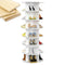 ROSEDATE WOODEN ROTATING SHOE RACK TOWER 7-TIER SPINNING SHOE ORGANIZER WHITE - Like New
