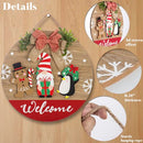 LARAINE Christmas Wooden 15" Seasonal Welcome Sign for Front Door - Brand New