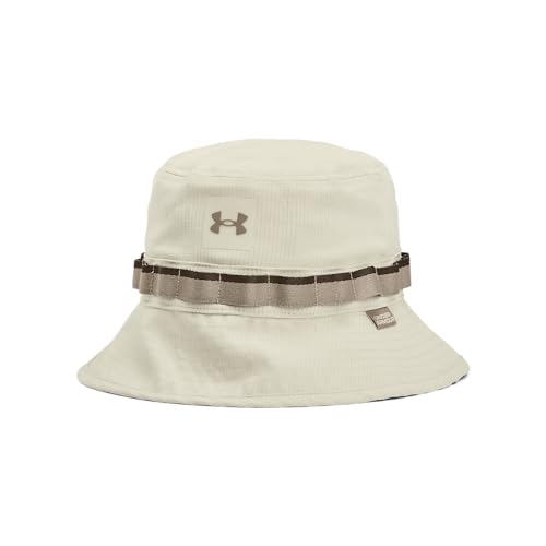 Under Armour Men's Iso-chill ArmourVent Bucket Hat Timberwolf/Taupe M/L - Brand New