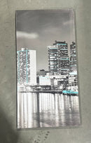 PHILADELPHIA CITY WALL ART PENNSYLVANIA SKYLINE PICTURES 60X32" - BLACK/WHITE - Like New