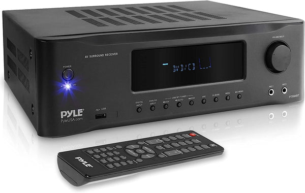 Pyle PT694BT 5.2-Channel Hi-Fi Bluetooth Stereo Amplifier 1000 Watt - BLACK Like New