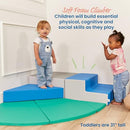 ECR4Kids SoftZone Adventurer's Summit Step Corner Climber Contemporary 4-Piece - Brand New