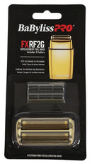 BABYLISSPRO METALFX GOLD REPLACEMENT DOUBLE FOIL SHAVERS HEAD & CUTTERS - GOLD - Brand New