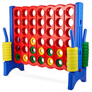 GIANTVILLE GIANT 4 IN A ROW CONNECT GAME 4 FEET WIDE BY 3.5 FEET TALL - Blue/Red - Like New