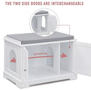 SUMELL SWEETGO CAT WASHROOM BENCH LITTER BOX REMOVABLE PARTITION WALL - WHITE - Like New