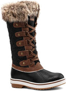 ALEADER WOMENS COLD WEATHER WINTER BOOTS WATERPROOF SNOW BOOTS SIZE: 11 - BROWN - Like New