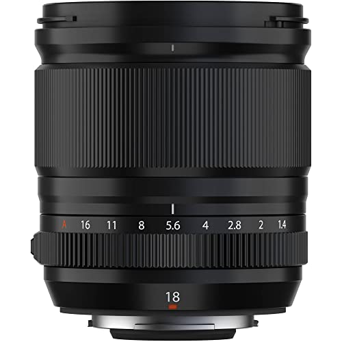 FUJIFILM FUJINON XF18MMF1.4 R LM WR CAMERA LENS - BLACK - Like New