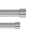 Umbra Cappa 66-120 in. Adjustable Double & Single Curtain Rod Sets - Nickel - Like New