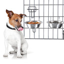 Set of 2 Stainless-Steel Dog Bowls Food and Water 8oz Each PETMAKER, Silver - Like New