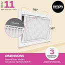 Simply 16x25x1 Air Filter, Merv 11, MPR 1000, 6 Pack, Furnace Air Filter - Brand New
