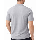 JAMES TAILOR GALAXY MEN'S SHORT SLEEVE KNIT BUTTON DOWN SHIRT, 3XL, HEATHER GRAY - Brand New