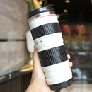 CANIAM CAMERA LENS COFFEE MUG-14.8OZ STAINLESS STEEL CAMERA LENS - BLACK/WHITE - Like New