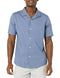 Amazon Essentials Men's Vacation Cotton Button-Down Shirt,Blue, Size L - Brand New