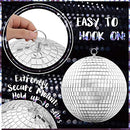 Mirror Ball -20CM Cool and Fun Silver Hanging Party Disco Ball B088LTQ7P5 - Brand New