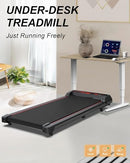 UPREIGN 3 IN 1 TREADMILL PORTABLE UNDER DESK WALKING PAD PHYSICAL, LIGHT BLACK - Like New