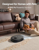 Eufy X10 Pro Omni Robot Vacuum and Mop with 8,000 Pa Suction T2351 - Black - Like New