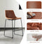 NEWBULIG 26 INCH COUNTER HEIGHT BAR STOOLS SET OF 2 - BROWN - Like New